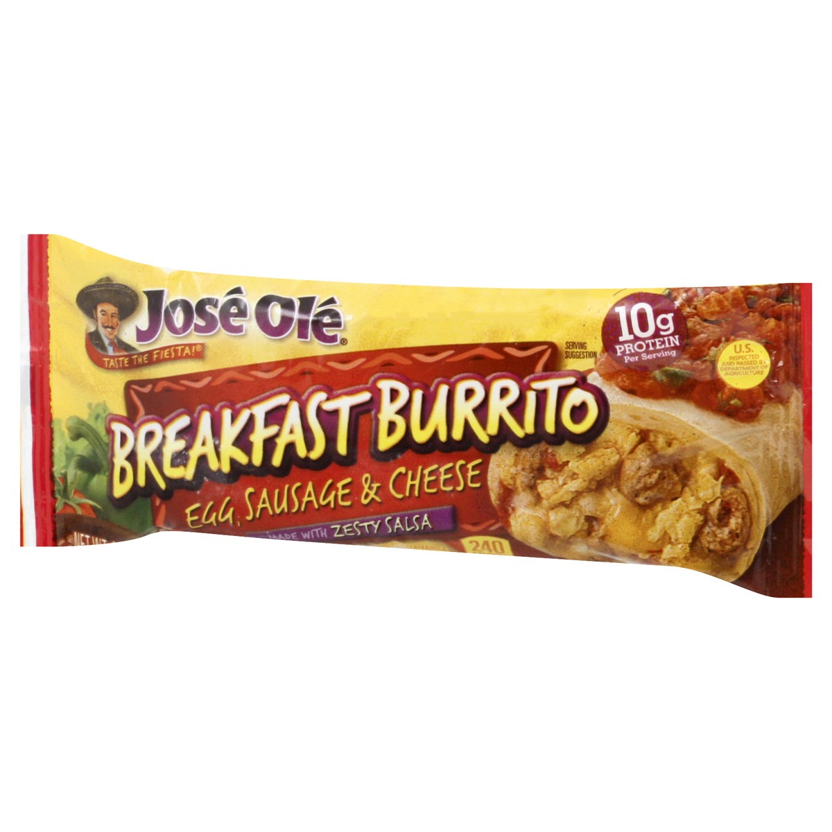 slide 3 of 13, José Olé Egg & Sausage Breakfast Burrito, 4 oz