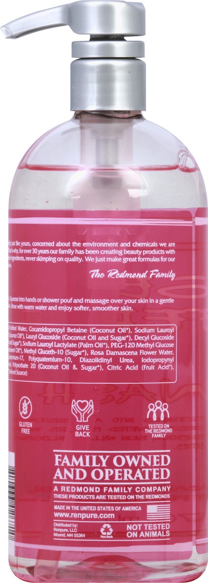 slide 9 of 9, Renpure Rose Water Body Wash, 24 oz