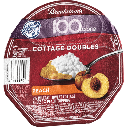 slide 1 of 1, Breakstone's Peach Cottage Doubles, 3.9 oz