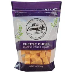 Sunnyside Farms, Cheese Cubes, Sharp Cheddar