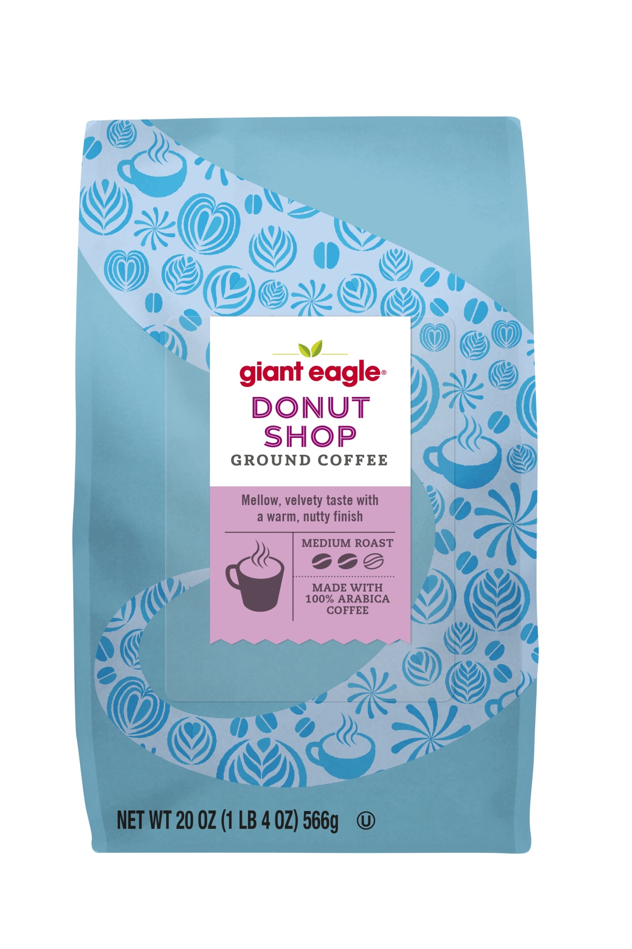 slide 1 of 1, Giant Eagle Donut Shop Ground Coffee, Medium Roast - 20 oz, 20 oz