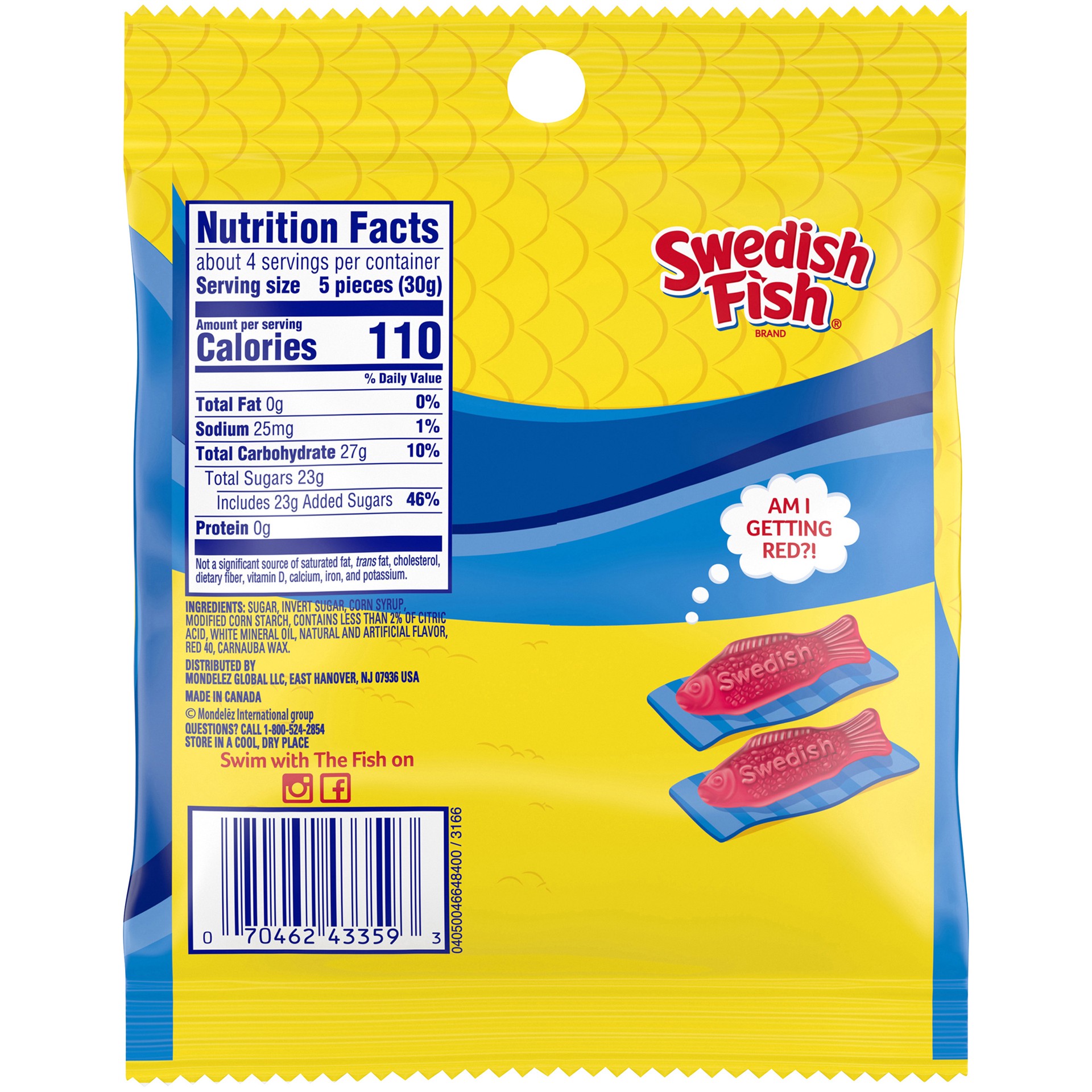 slide 4 of 5, SWEDISH FISH Soft & Chewy Candy, 4 oz Bag, 1 ct