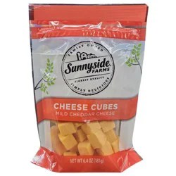 Sunnyside Farms Mild Cheddar Cheese Cubes