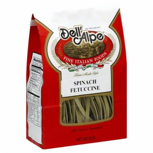 slide 1 of 1, Dell'Alpe Dellalpe Spinach Fettuccine, 8 oz