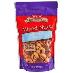 H-E-B Select Ingredients Unsalted Deluxe Mixed Nuts
