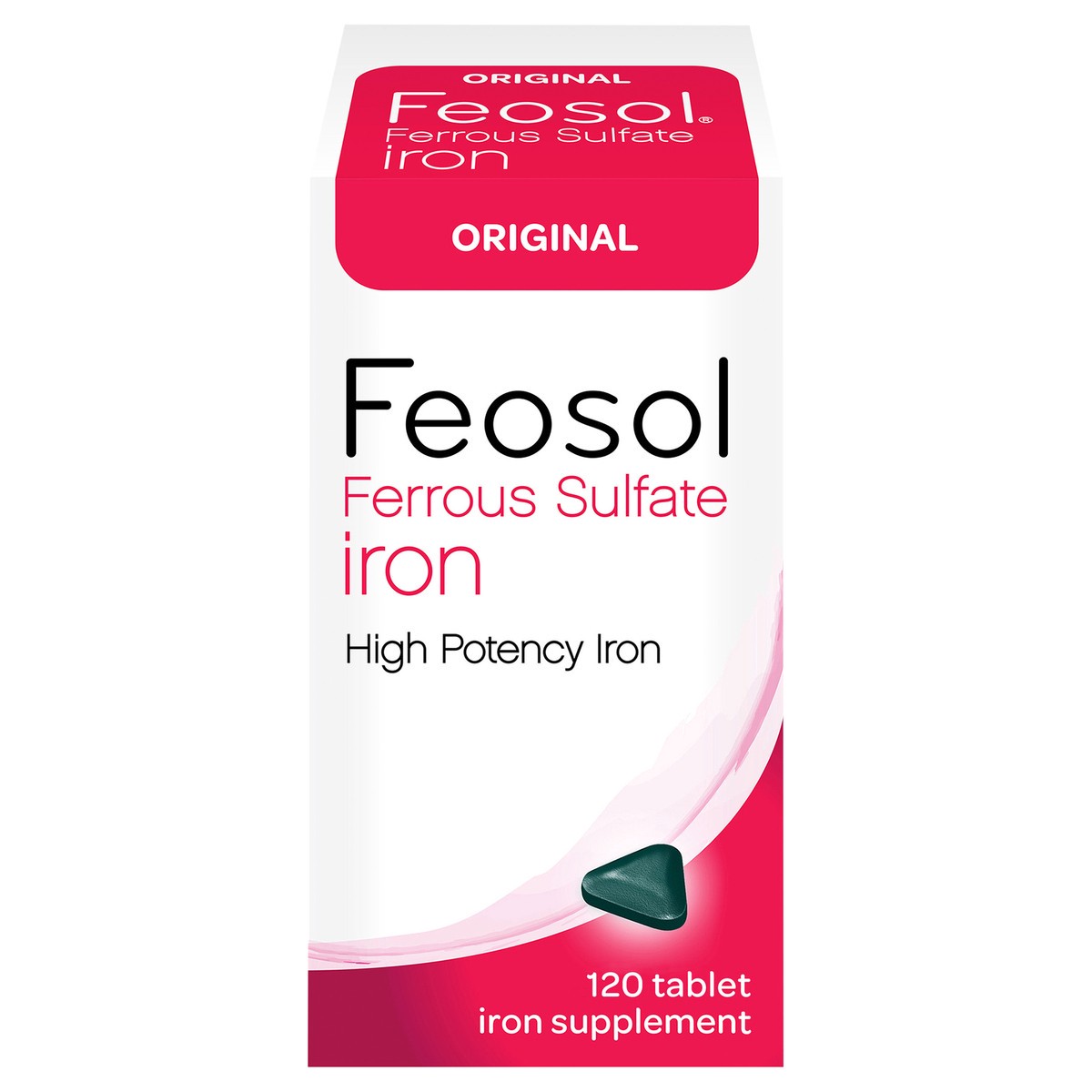 slide 1 of 7, Feosol Iron Ferrous Sulfate High Potency Original Tablets, 120 ct