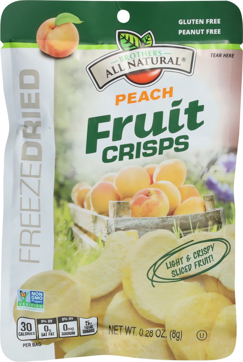 slide 4 of 9, Brothers All Natural Freeze Dried Peach Fruit Crisps 0.28 oz, 0.28 oz