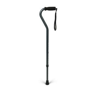 slide 1 of 1, Medline Industries Medline Offset Handle Fashion Cane, Houndstooth, 1 ct