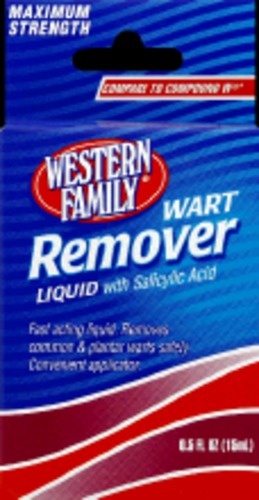 slide 1 of 1, Western Family Wart Remover, 0.5 oz