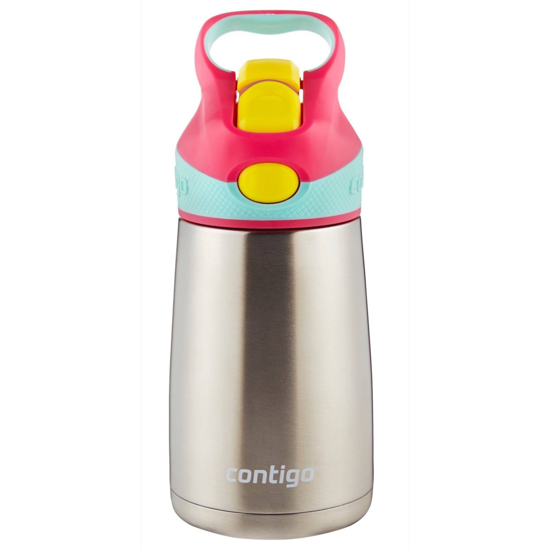 slide 1 of 1, Contigo Striker Chill Kids Stainless Steel Vacuum Insulated Water Bottle 10oz Cherry Blossom, 1 ct