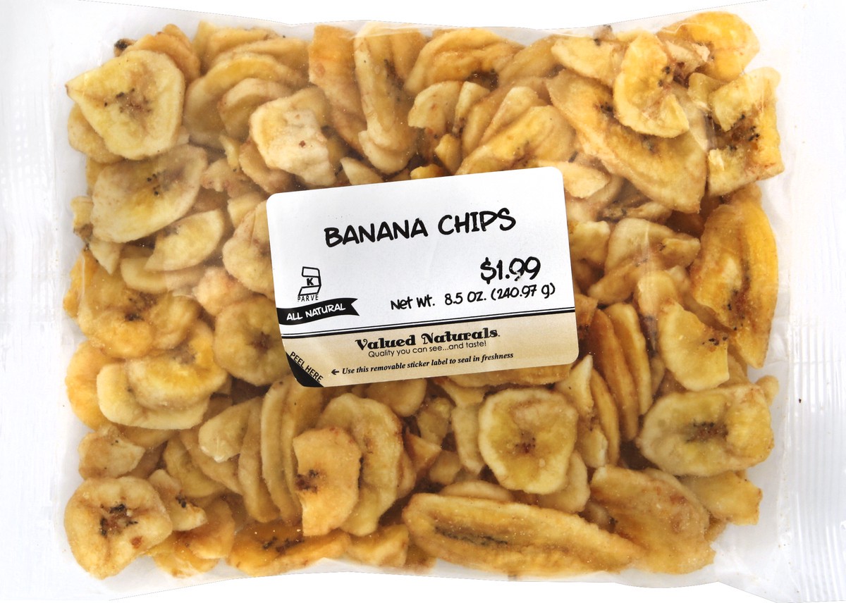 slide 1 of 6, Valued Naturals Banana Chips 8.5 oz, 8.5 oz