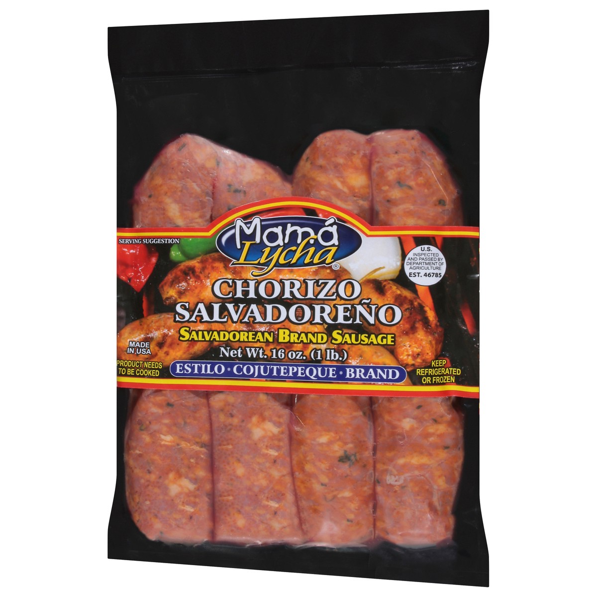 slide 12 of 14, Mama Lycha Salvadorean Brand Sausage 16 oz, 16 oz
