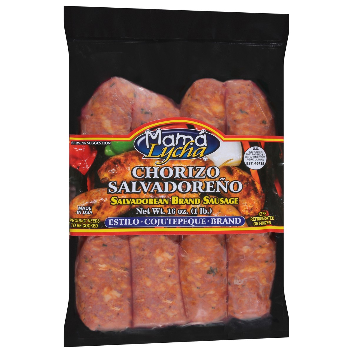 slide 9 of 14, Mama Lycha Salvadorean Brand Sausage 16 oz, 16 oz