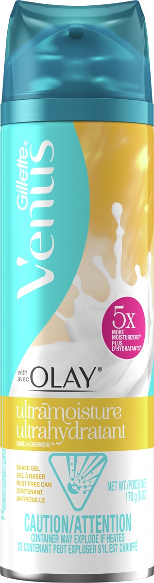 slide 3 of 3, Venus with Olay Ultramoisture Vanilla Cashmere Shave Gel, 6 fl oz