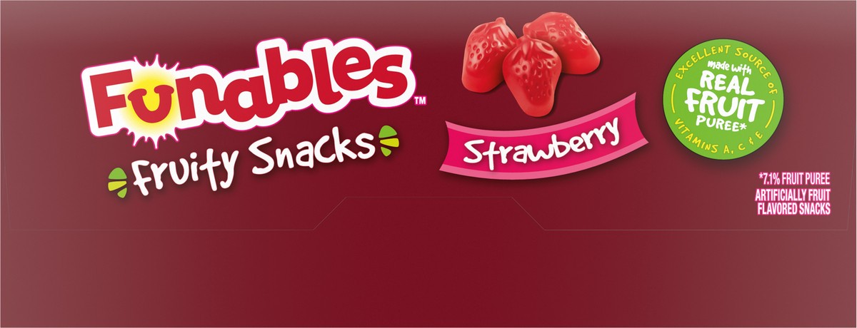 slide 5 of 9, Funables Strawberry Fruity Snacks 22 - 0.8 oz Pouches, 22 ct