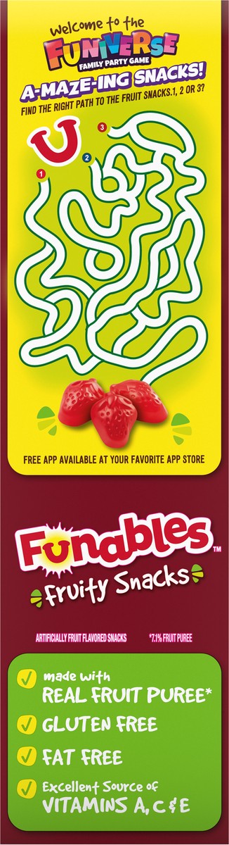 slide 7 of 9, Funables Strawberry Fruity Snacks 22 - 0.8 oz Pouches, 22 ct