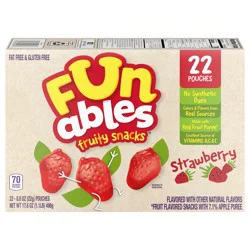 Funables Strawberry Fruity Snacks 22 - 0.8 oz Pouches
