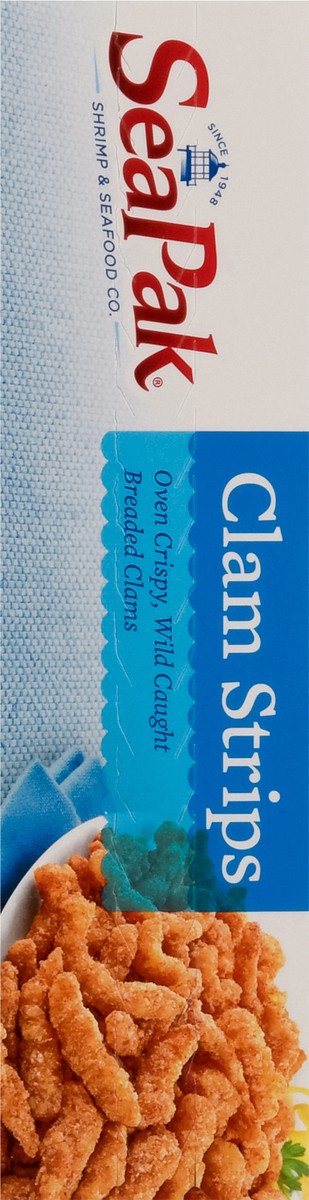 slide 4 of 9, SeaPak Golden Crispy Wild Caught Clam Strips 10 oz, 10 oz