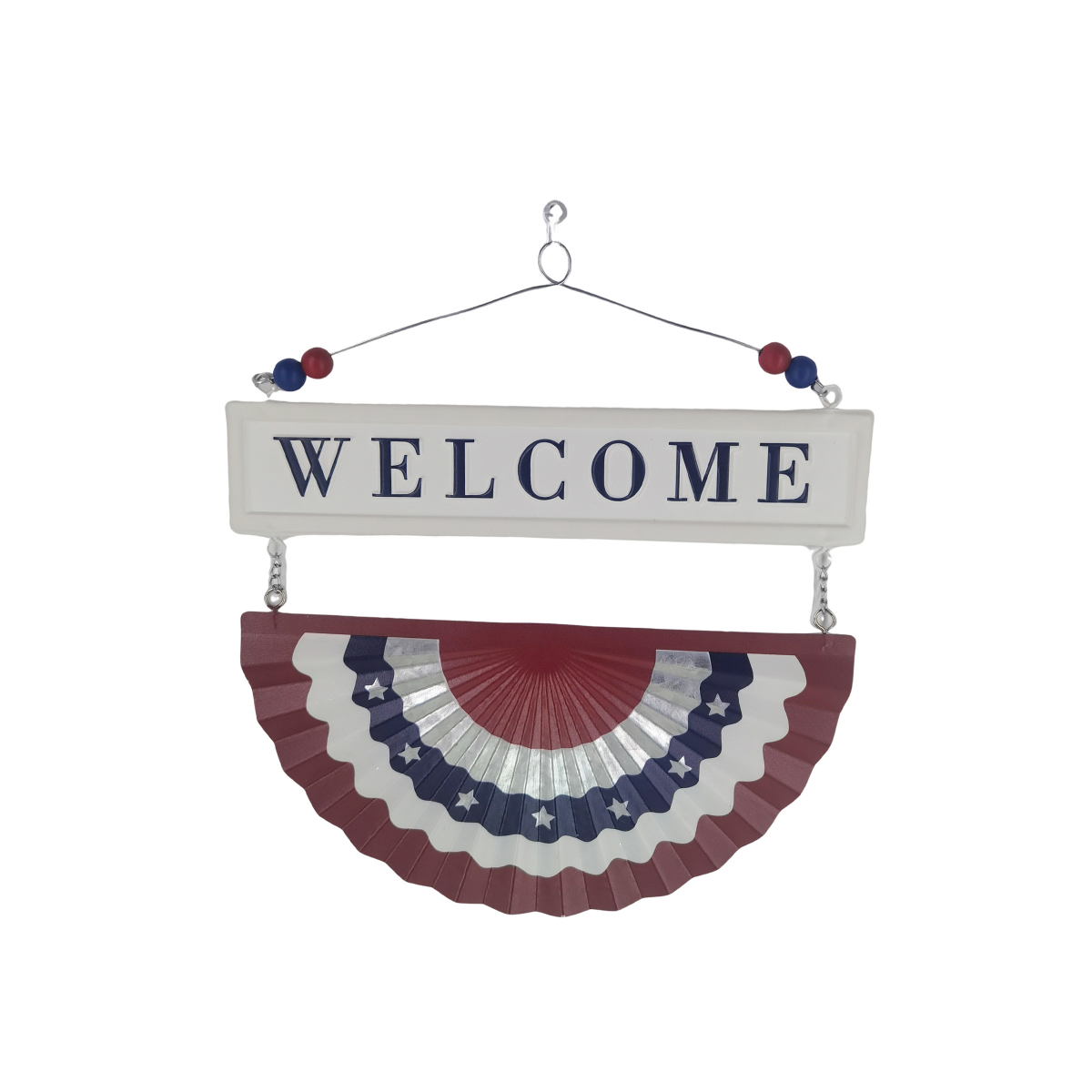 slide 1 of 1, Meijer Corporate Seasonal mcs Americana welcome wall decor 12.75in, 12.75 in