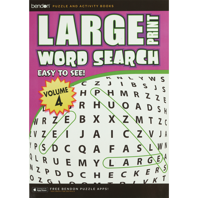 slide 1 of 1, BENDON Bb Jumbo Word Search Book, 1 ct