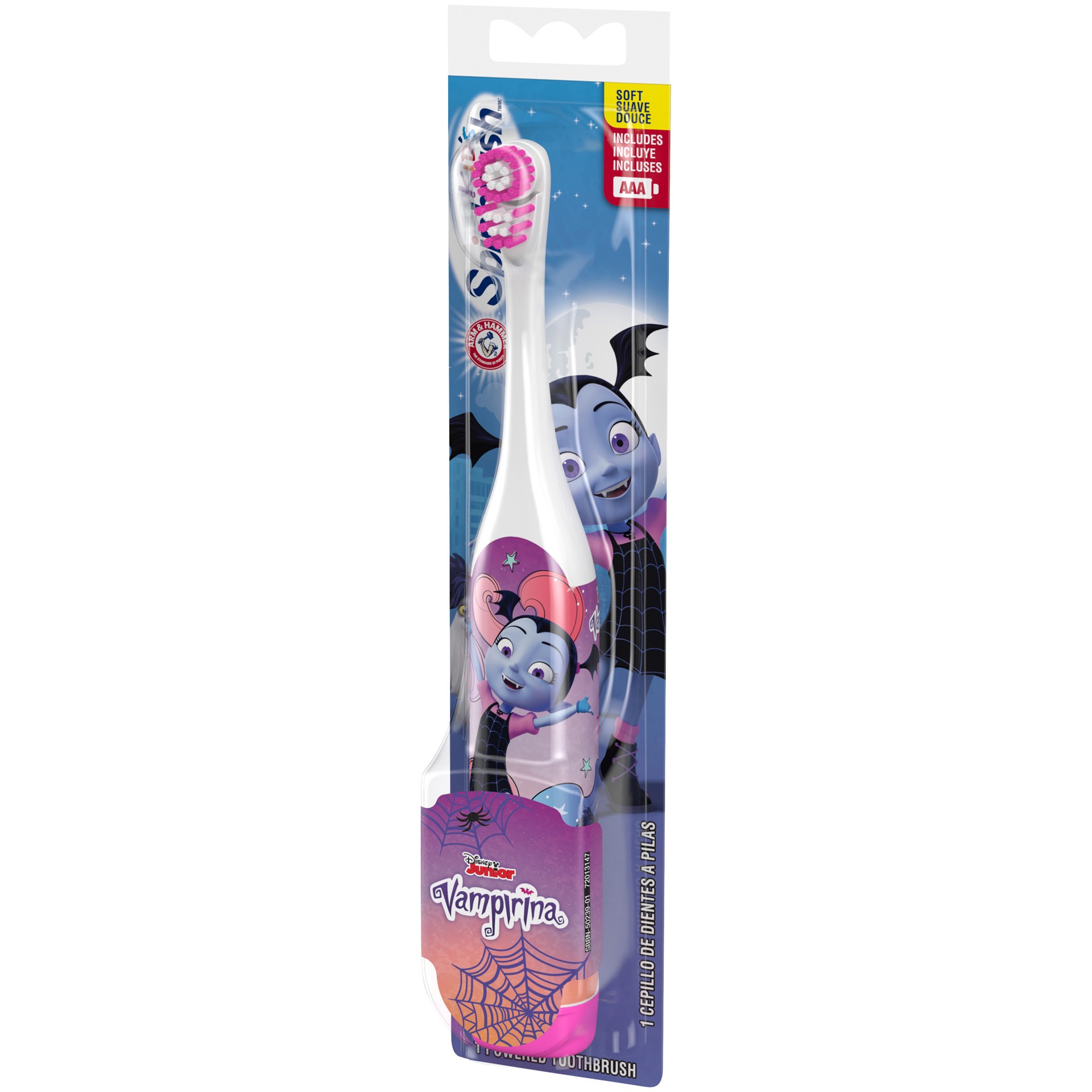 slide 4 of 4, Spinbrush ARM & HAMMER Kid's Spinbrush Vampirina, 1 ct