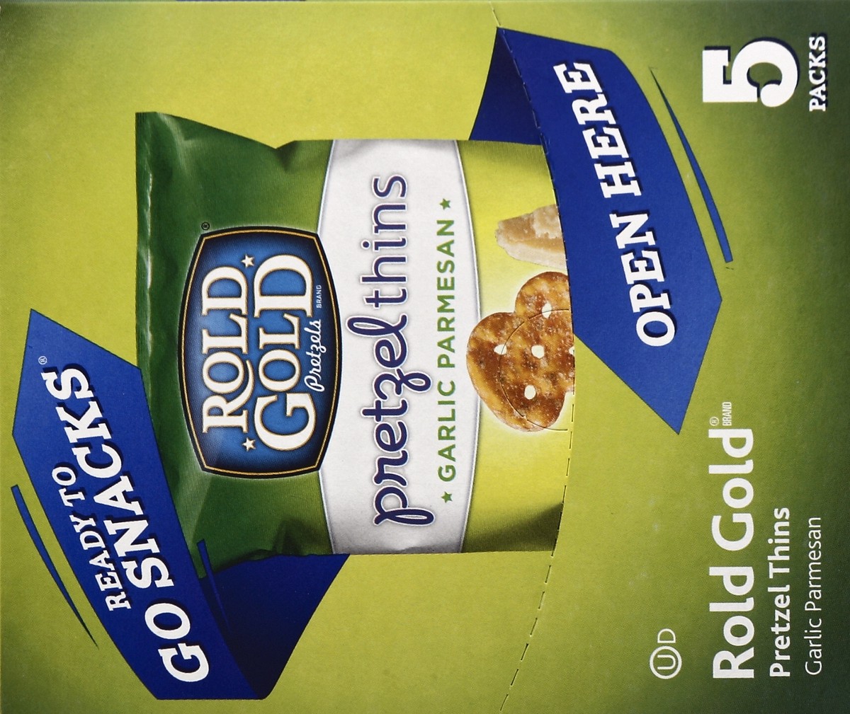 slide 2 of 5, Rold Gold Garlic Parmesan Pretzel Thins, 5 oz