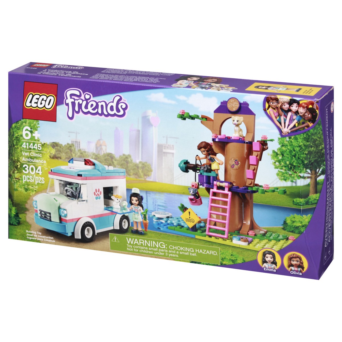 slide 2 of 9, LEGO Friends 6+ 304 Pieces Vet Clinic Ambulance Building Toy 1 ea, 1 ct