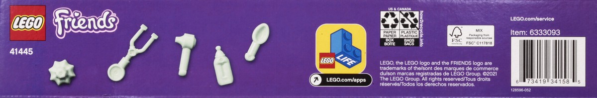 slide 3 of 9, LEGO Friends 6+ 304 Pieces Vet Clinic Ambulance Building Toy 1 ea, 1 ct