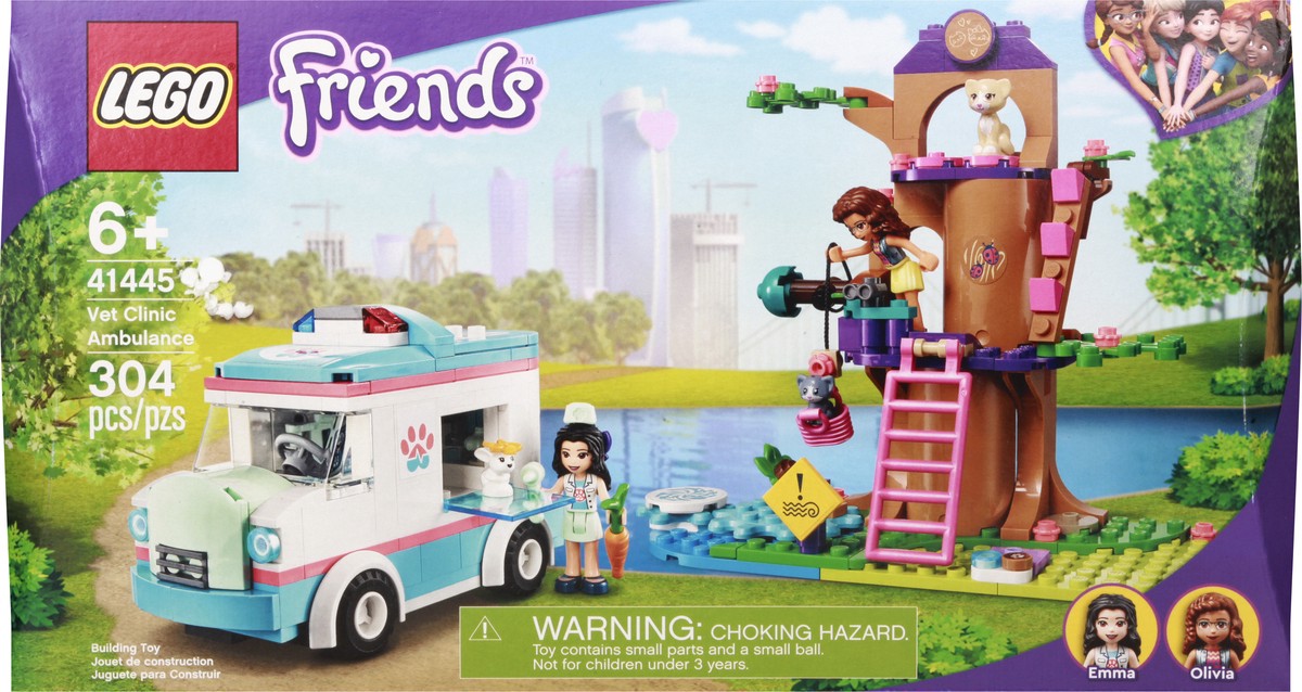 slide 5 of 9, LEGO Friends 6+ 304 Pieces Vet Clinic Ambulance Building Toy 1 ea, 1 ct