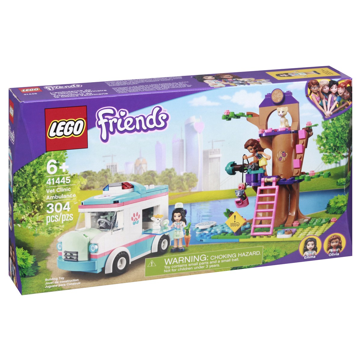 slide 9 of 9, LEGO Friends 6+ 304 Pieces Vet Clinic Ambulance Building Toy 1 ea, 1 ct