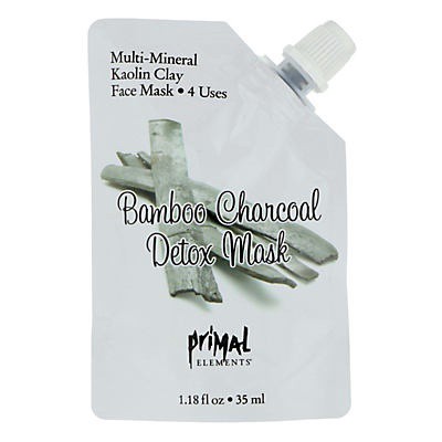 slide 1 of 1, Primal Elements Bamboo Charcoal Detox Face Mask, 1.19 oz