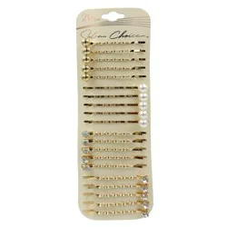 Salon Choice Bobby Pins, Gold Metal, 20 ct
