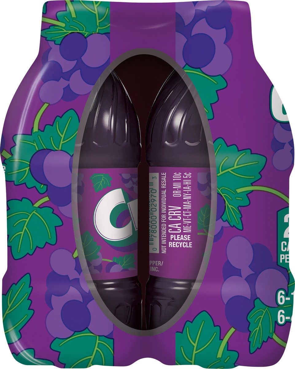 slide 6 of 7, Crush Caffeine Free Grape Soda 6- 16 fl oz Bottles, 96 fl oz