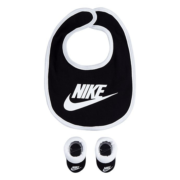 slide 1 of 2, Nike Futura Bib & Bootie Set - Black, 1 ct