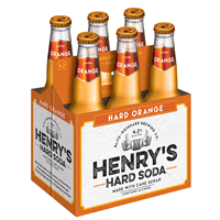 slide 7 of 13, Henry's Hard Soda Hard Orange Henry's Hard Soda Orange, 6 Pack, 12 fl. oz. Bottles, 4.2% ABV, 6 ct; 12 fl oz