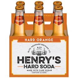 Henry's Hard Soda Hard Orange Bottles