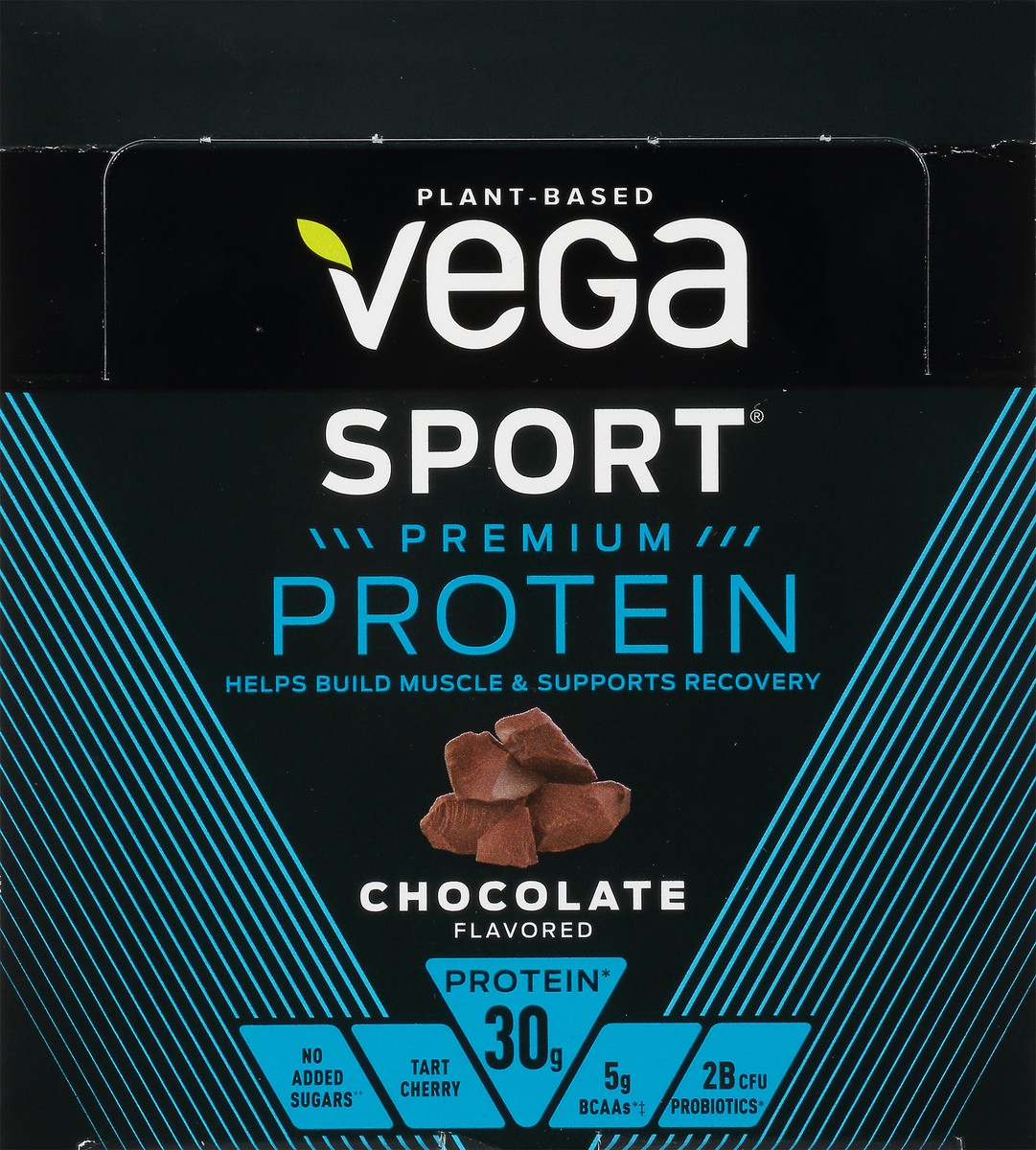 slide 9 of 9, Vega Sport Chocolate Flavored Premium Protein Powder, 1 ct