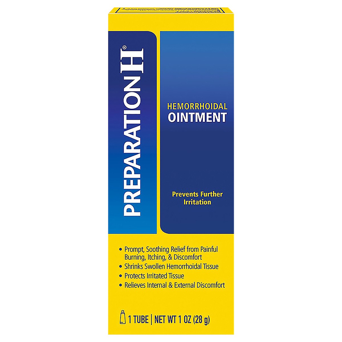 slide 1 of 3, Preparation H Hemorrhoid Ointment, Itching, Burning and Discomfort Relief - 1 Oz Tube, 1 ct