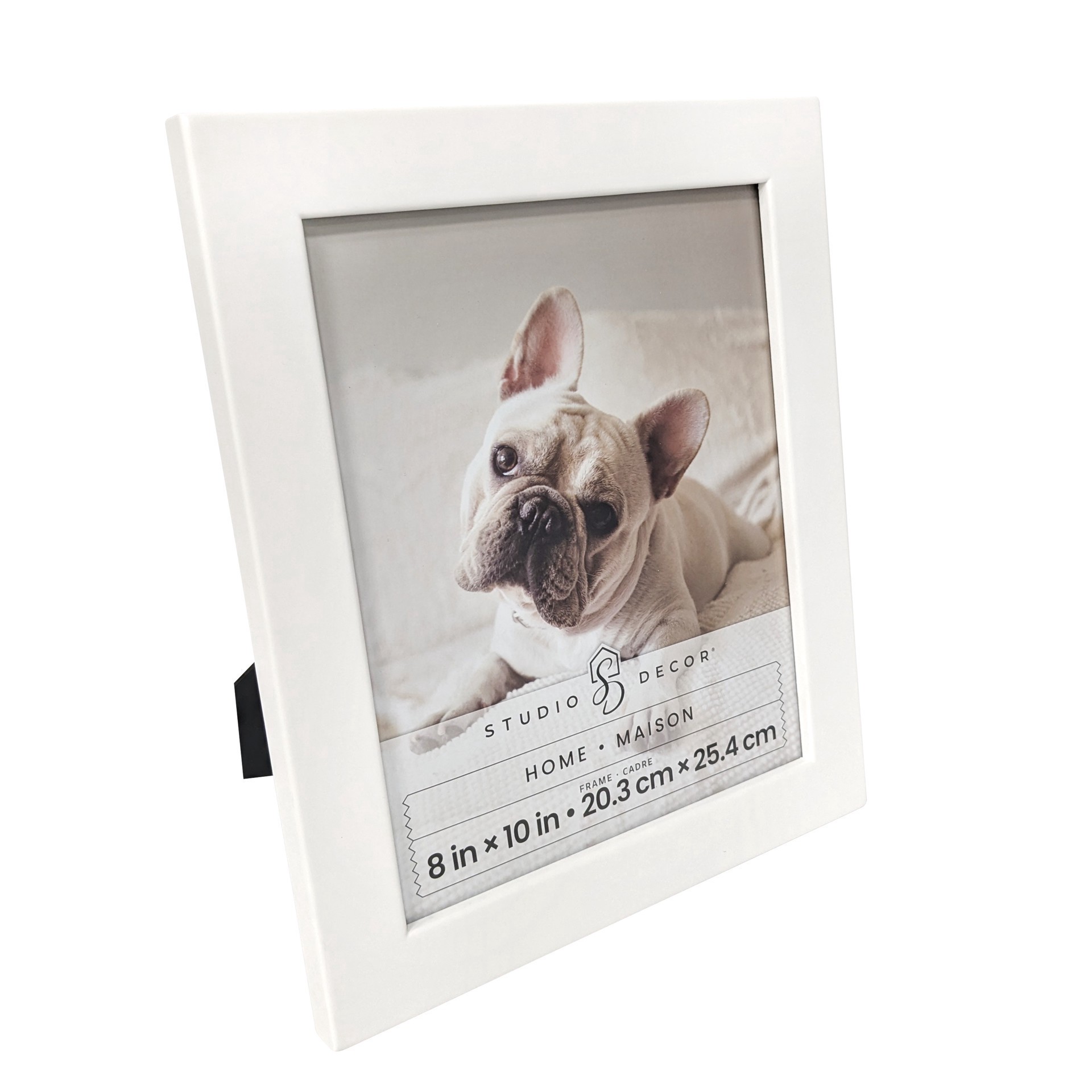 slide 2 of 6, Home 8" X 10" White Flat Frame By Studio Decor, 8 in x 10 in