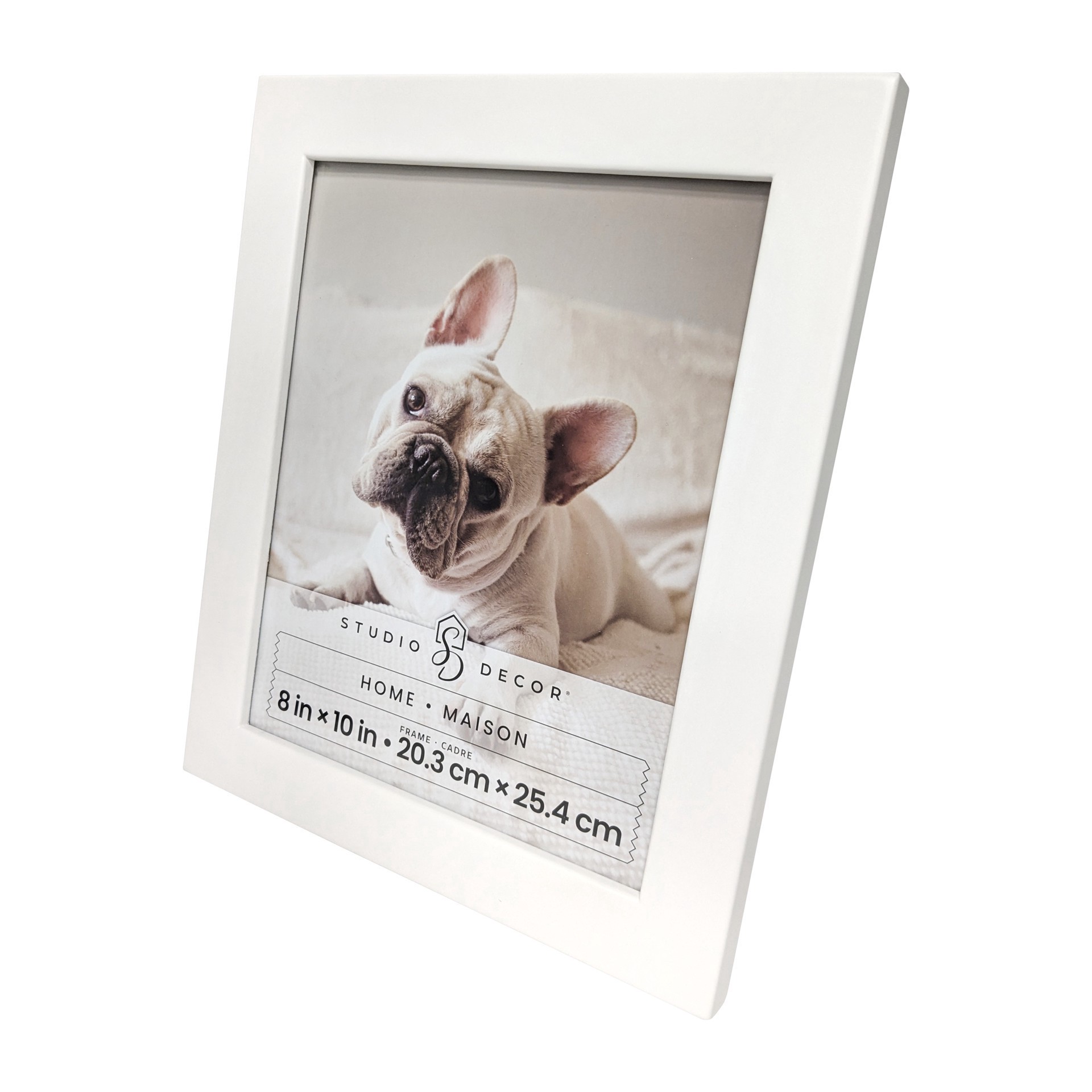 slide 5 of 6, Home 8" X 10" White Flat Frame By Studio Decor, 8 in x 10 in