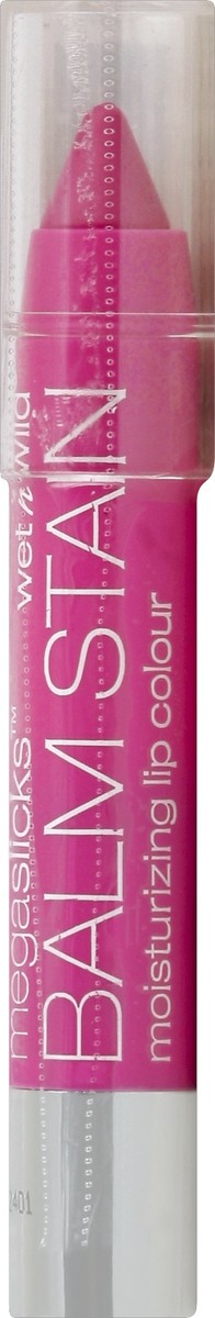 slide 3 of 5, wet n wild Megaslicks Balm Stain Moisturizing Lip Colour A Stiff Pink, 0.11 oz