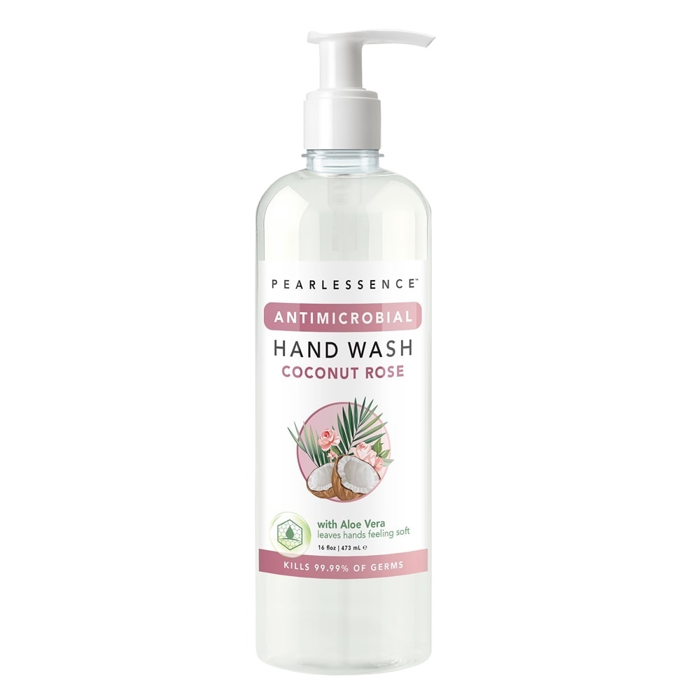 slide 1 of 1, Pearlessence Coconut Rose Moisturizing Hand Wash Soap, 16 oz