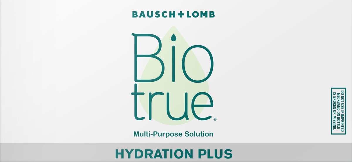 slide 6 of 7, Biotrue 10oz Biotrue Hydration Plus Twin Pk MPS + LC, 2 ct