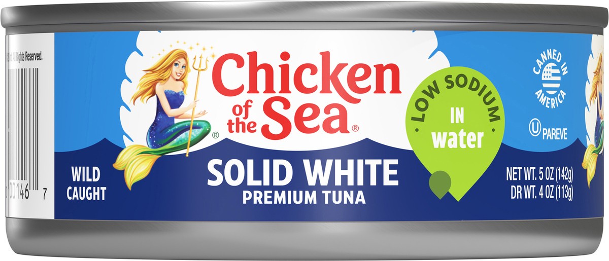 slide 11 of 11, Chicken of the Sea Solid White Premium Albacore Tuna in Water Low Sodium 5 oz, 5 oz