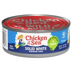 Chicken of the Sea Solid White Premium Albacore Tuna in Water Low Sodium 5 oz