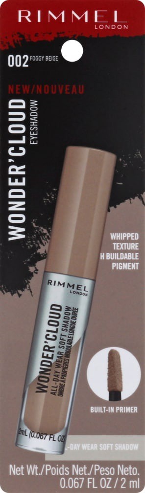 slide 1 of 1, Rimmel Wonder'Cloud Eyeshadow In 002 Foggy Beige, 0.64 oz