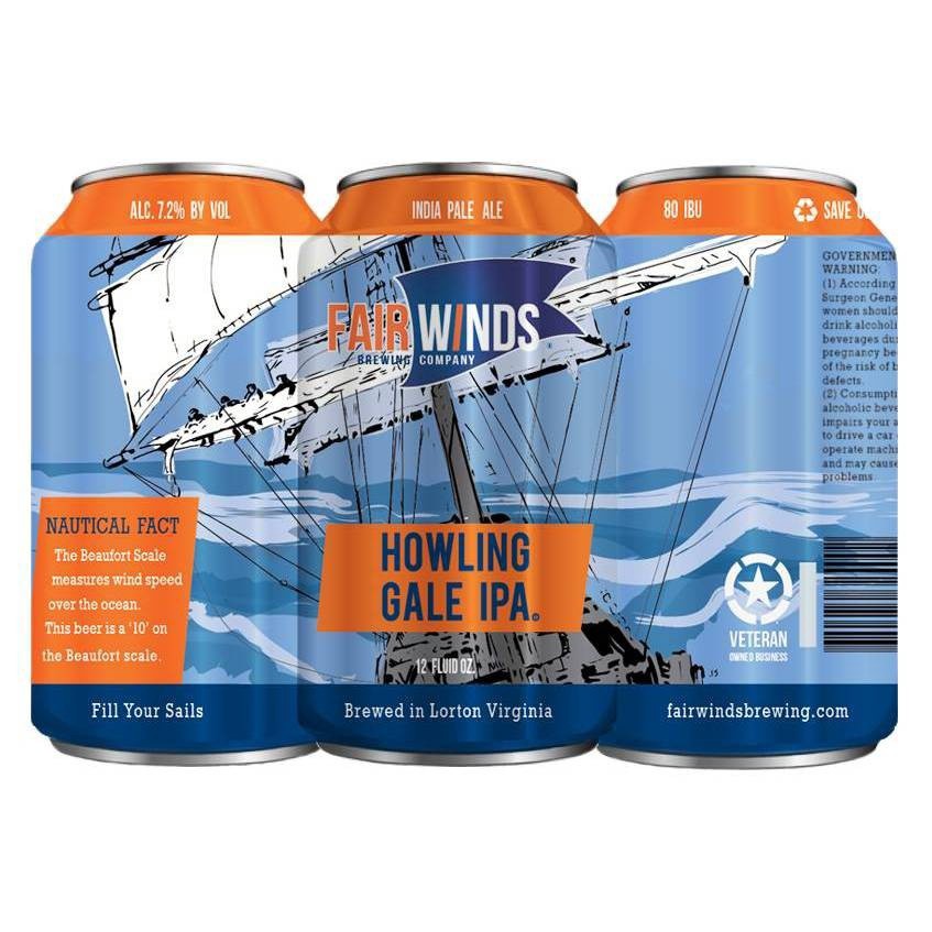 slide 1 of 2, Fair Winds Fairwinds Howling Gale, 6 ct; 12 oz