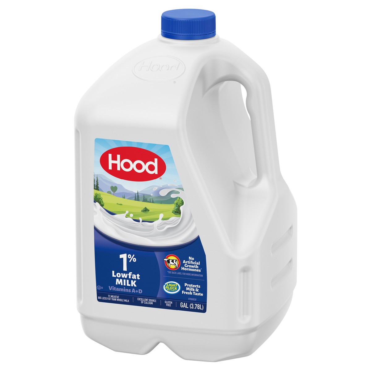 slide 3 of 4, Hood 1% Lowfat Milk, 128 oz, 1 gal