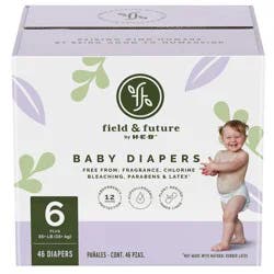 Field & Future by H-E-B Plus Pack Baby Diapers- Size 6