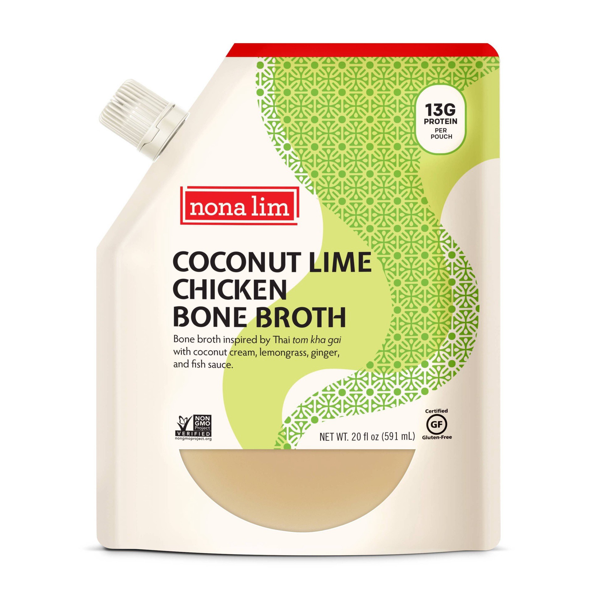 slide 1 of 3, Nona Lim Bone Broth 20 oz, 20 oz